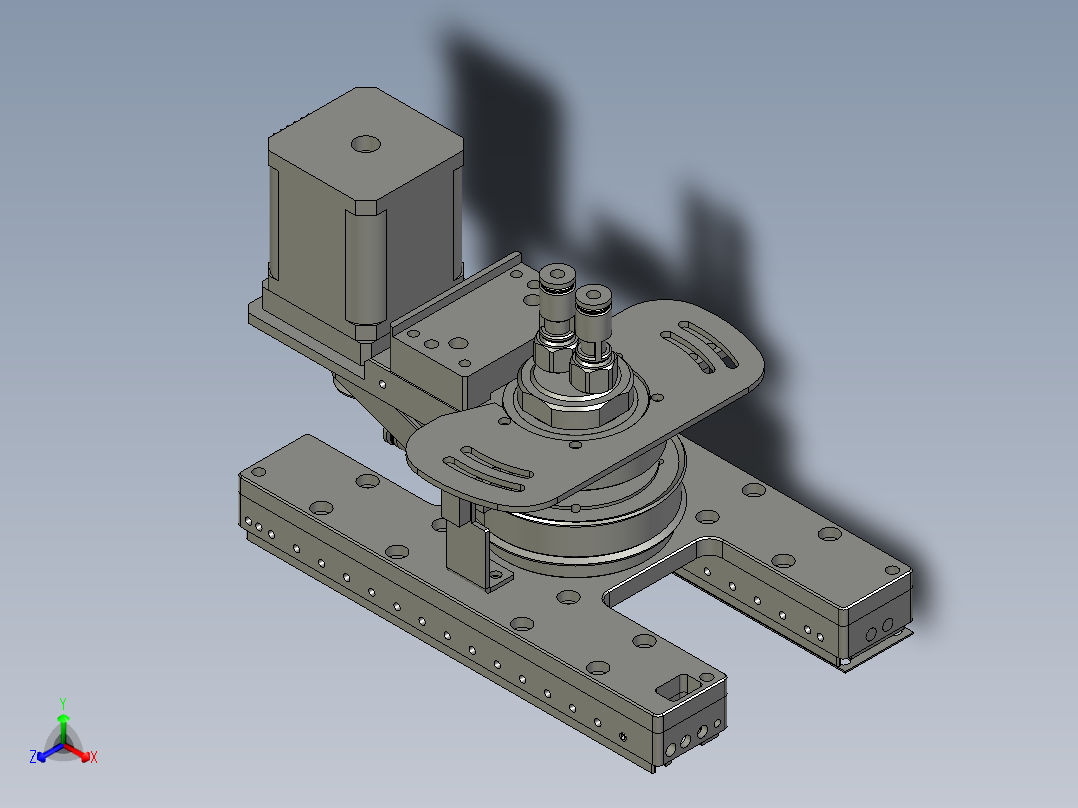 片料旋转部正等轴测图