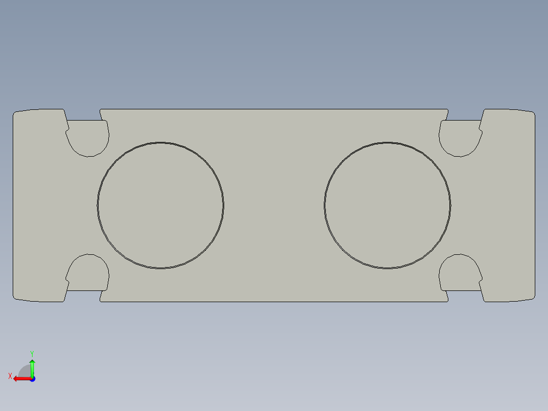 双活塞气缸DGTZ-GF-10-20-P-AFESTO后视图