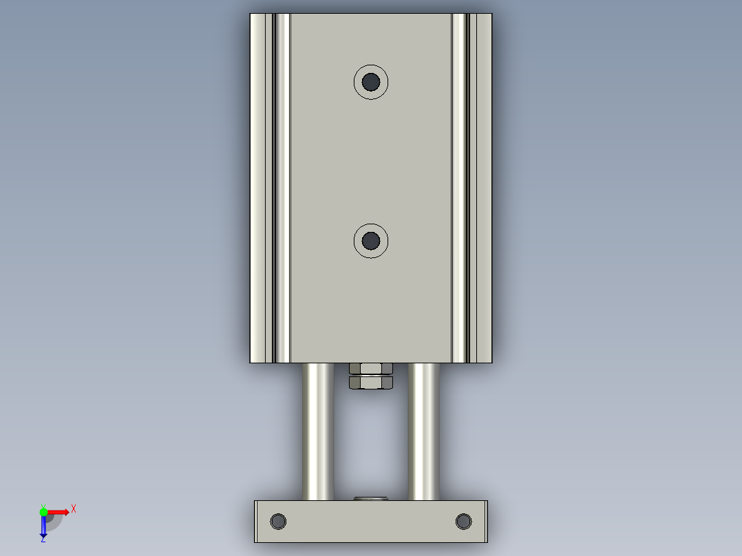 双活塞气缸DGTZ-GF-10-20-P-AFESTO俯视图