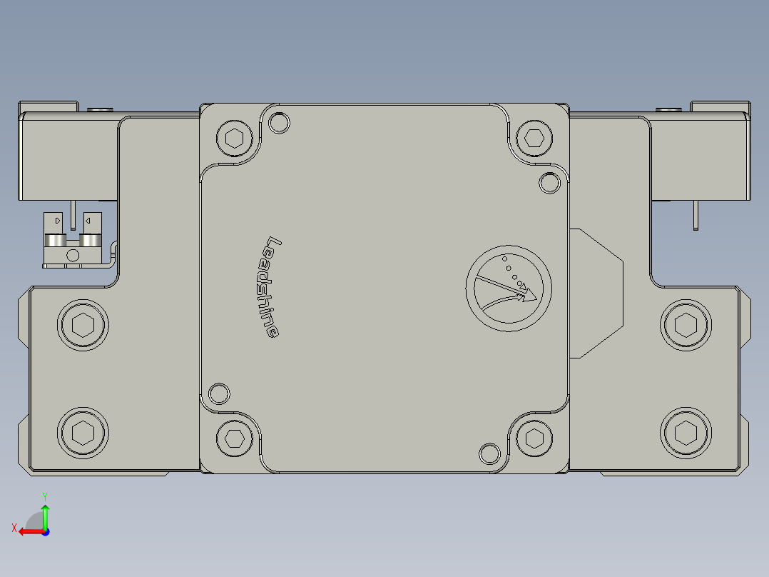 KTH170铝体内嵌丝杆模组马达外露KTH170-C10-400-BC-B86-C4后视图