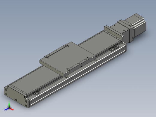 KTH170铝体内嵌丝杆模组马达外露KTH170-C10-400-BC-B86-C4正等轴测缩略图