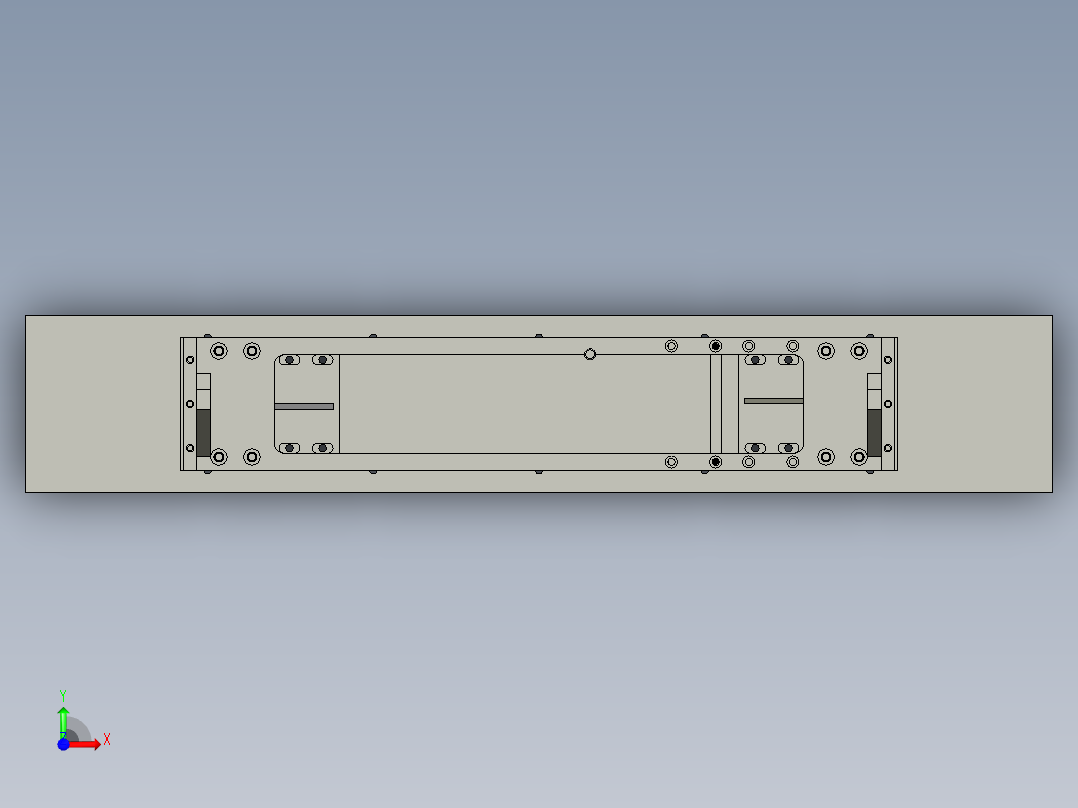 阻挡插线组件前视图