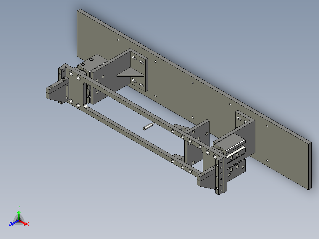 阻挡插线组件正等轴测图