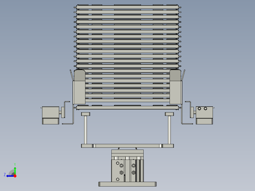 F170321-料盘分离与收集模组右视图