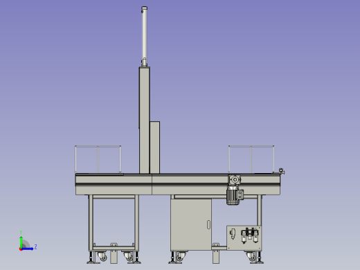 升降门滚筒线传送装置左视缩略图