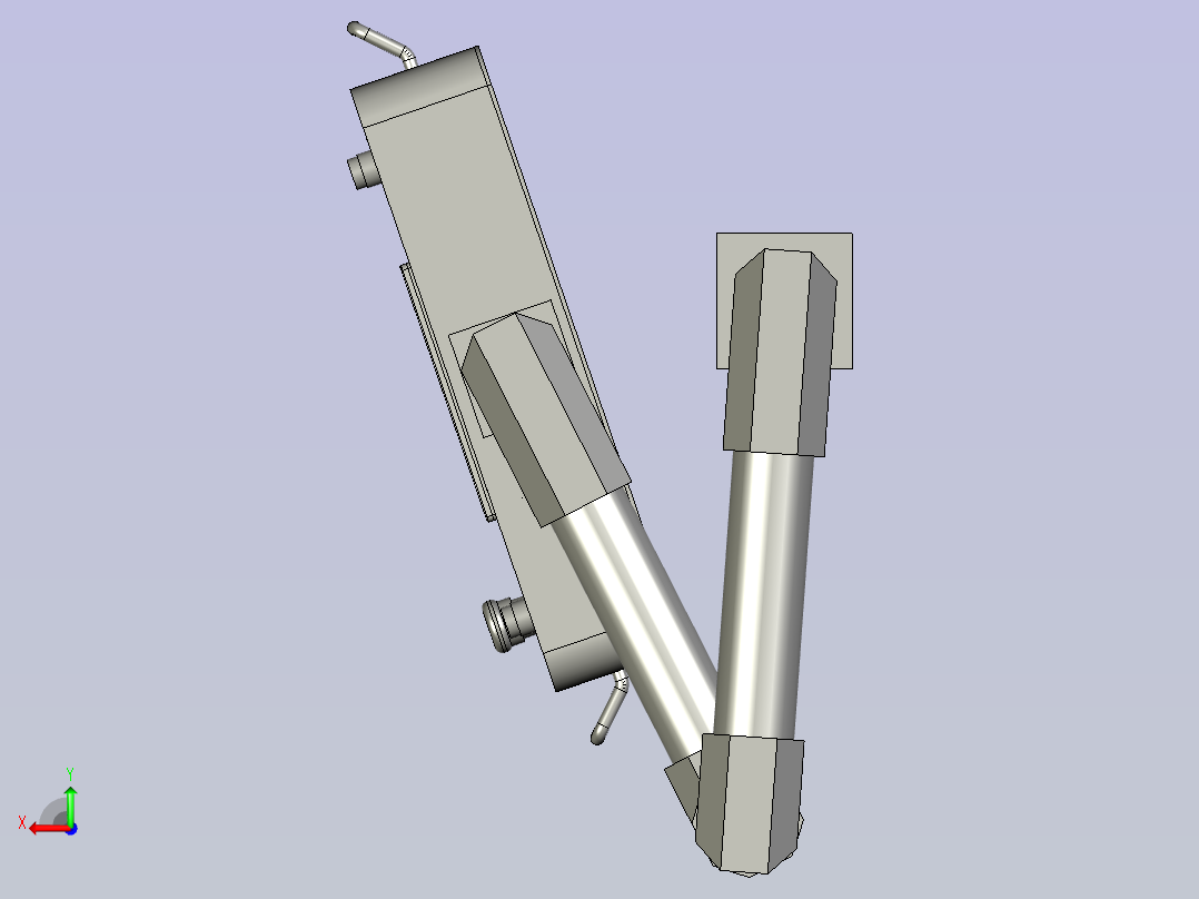 悬臂控制箱后视图