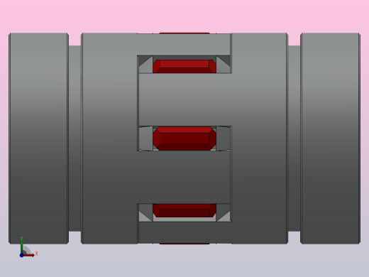 梅花联轴器（胀套型）[JM30T-64D-8-8]前视缩略图
