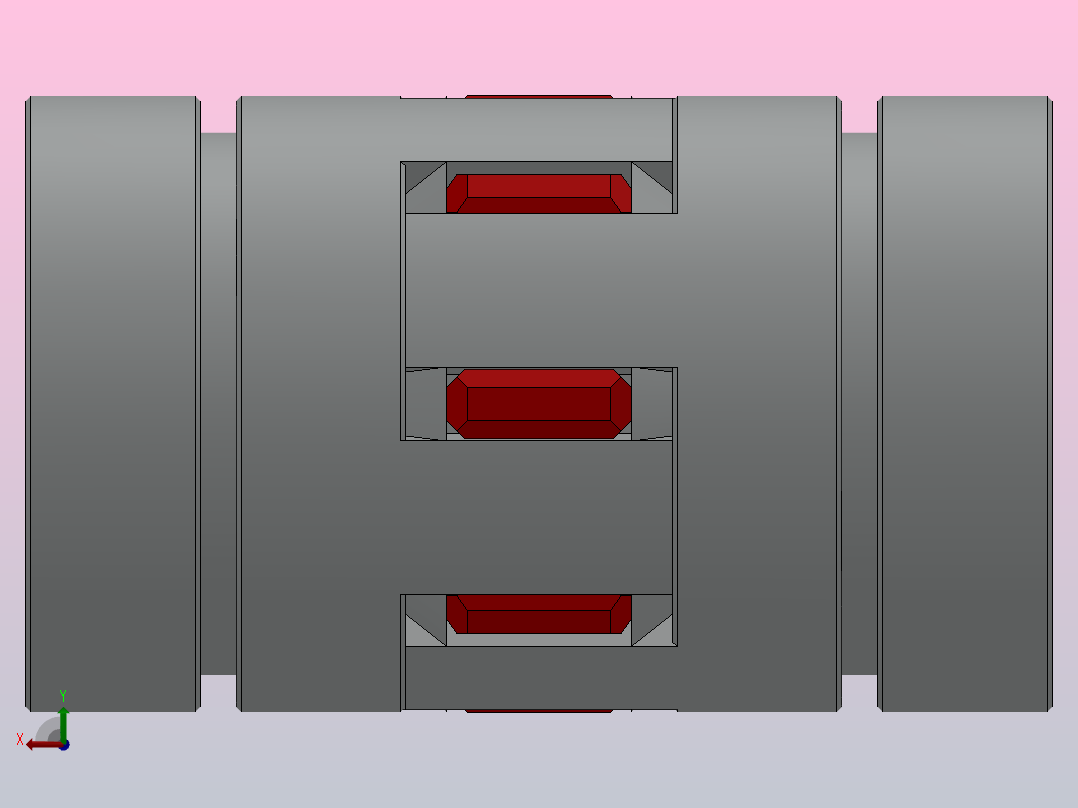 梅花联轴器（胀套型）[JM30T-64D-8-8]后视图