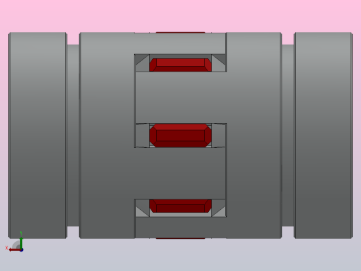 梅花联轴器（胀套型）[JM30T-64D-8-8]后视缩略图