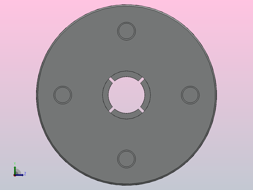 梅花联轴器（胀套型）[JM30T-64D-8-8]左视图