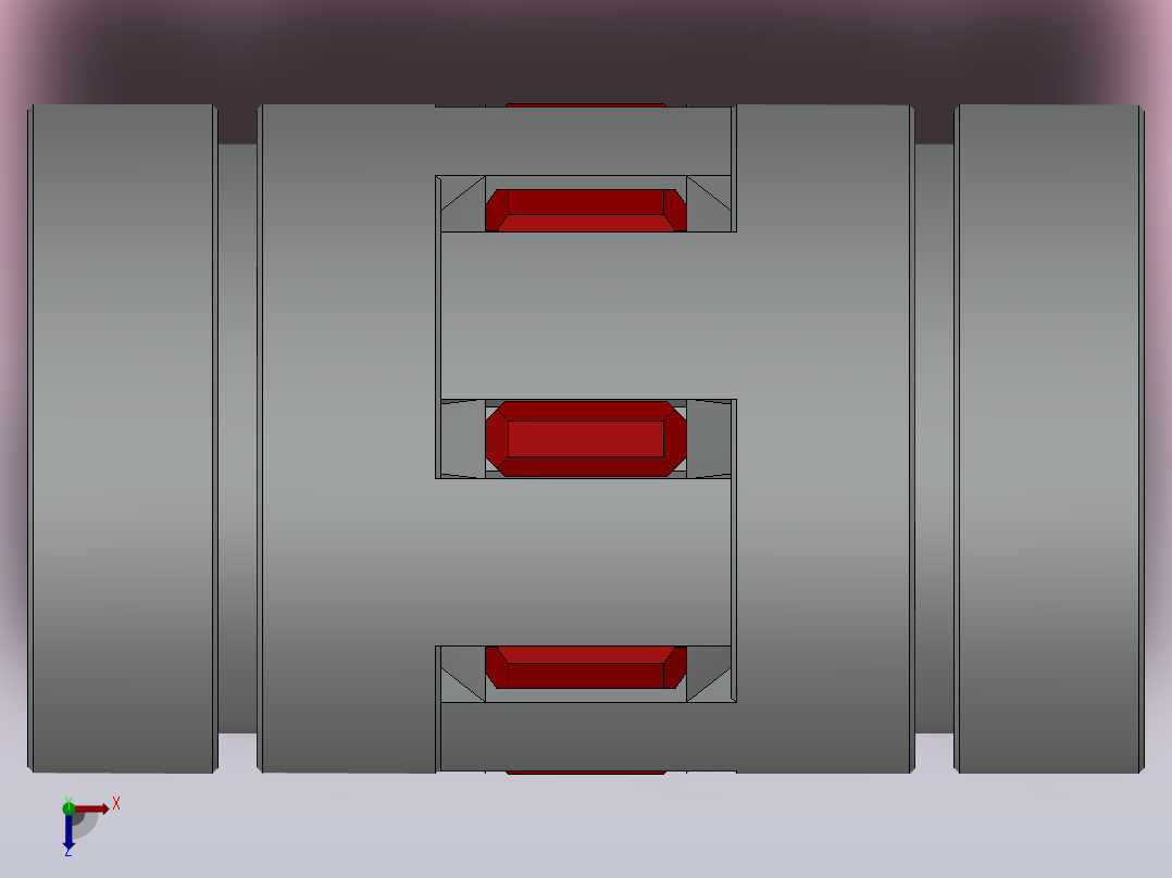 梅花联轴器（胀套型）[JM30T-64D-8-8]俯视图