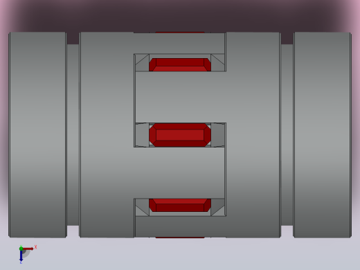梅花联轴器（胀套型）[JM30T-64D-8-8]俯视缩略图