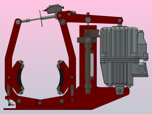 YWZ5.YWZE系列电力液压鼓式制动器YWZ5160／22-ⅠA-HR-WC.RL.WC (1)前视缩略图
