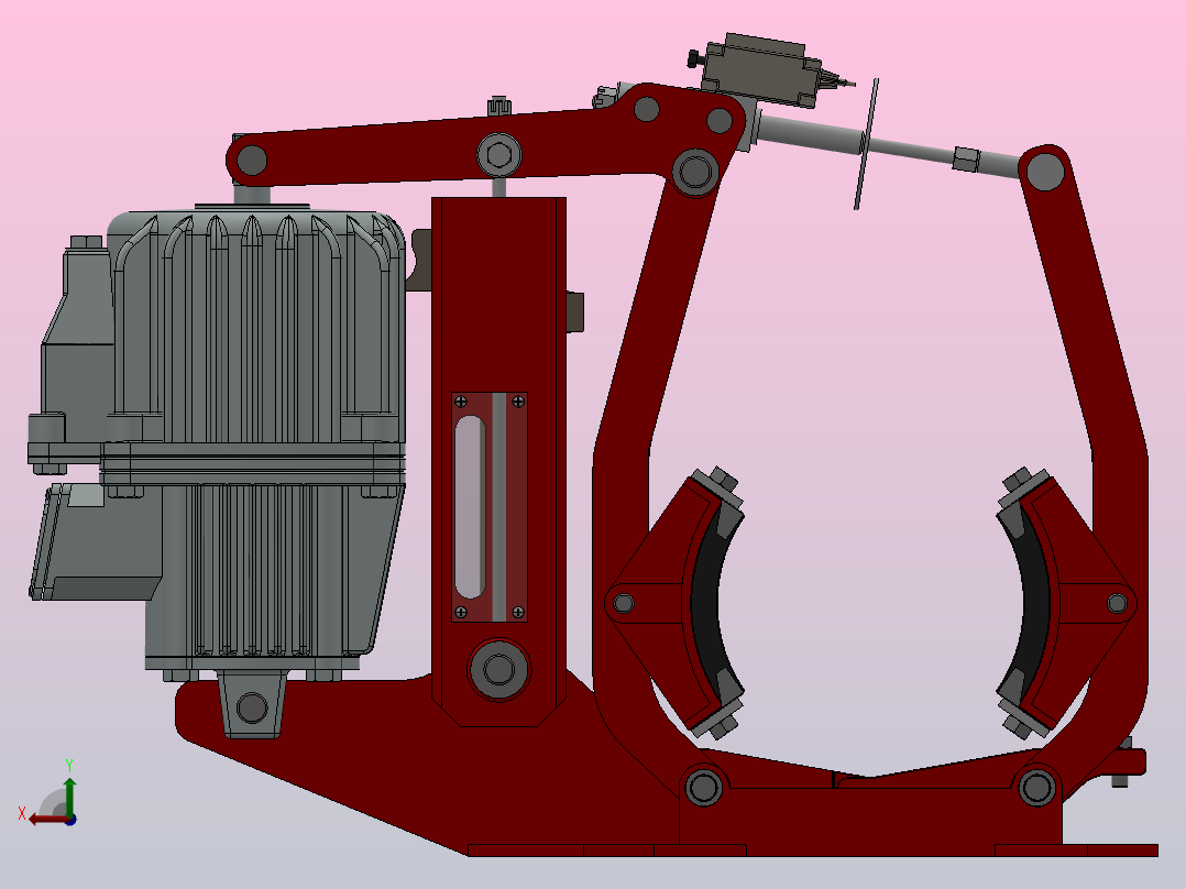 YWZ5.YWZE系列电力液压鼓式制动器YWZ5160／22-ⅠA-HR-WC.RL.WC (1)后视图