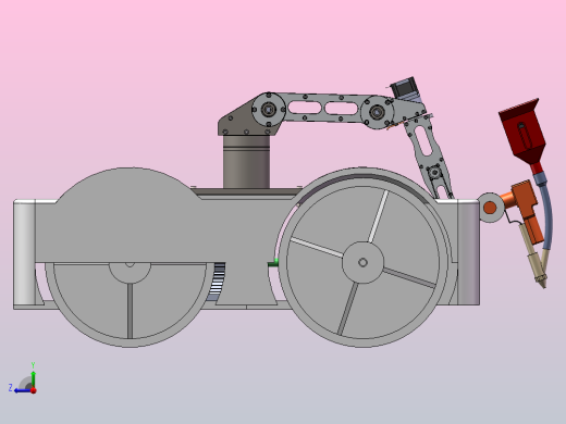 无轨焊接机器人-三维sw+二维CAD+说明书右视缩略图