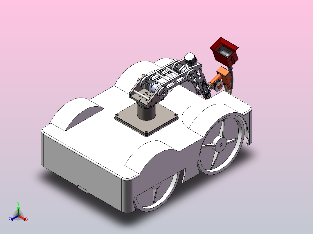 无轨焊接机器人-三维sw+二维CAD+说明书正等轴测图