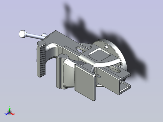 一款台虎钳3D数模