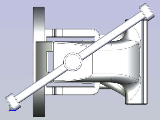 一款台虎钳3D数模左视缩略图