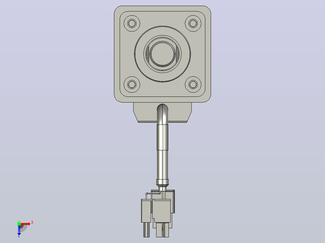 轻载电动缸TPA-ESR40-1210C-L100-M-W-P40-C3俯视图