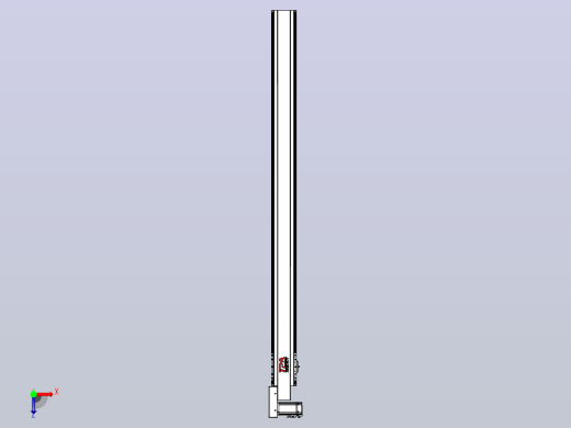 皮带直线轴半封闭可选导轨TPA-HNB-120D-110-L1550-ML-Y-P40-N3俯视缩略图
