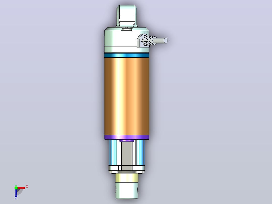 电动推杆2000N(ZJWSN-A1)[ZJWSN-A1-S50]俯视图