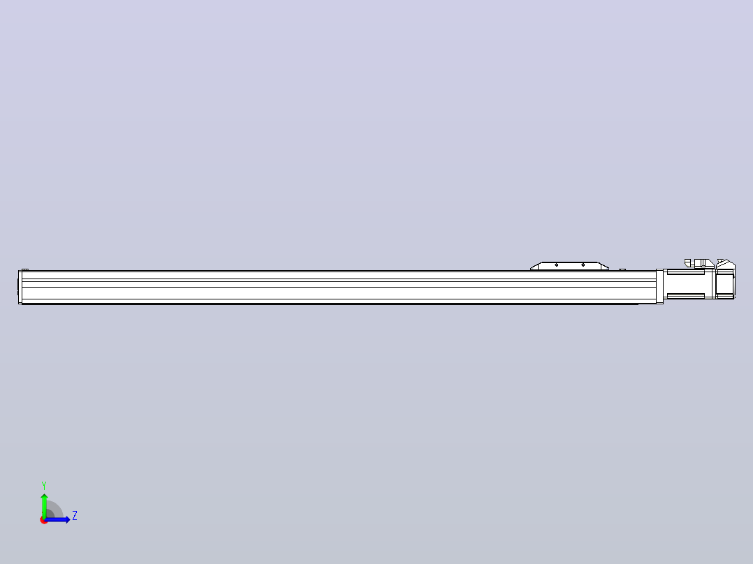 滚珠丝杠直线轴带导轨全封闭TPA-HCR-50S-1210C-L620-M-C-P10-N3左视图