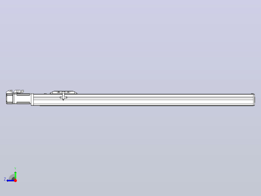滚珠丝杠直线轴带导轨全封闭TPA-HCR-50S-1210C-L620-M-C-P10-N3右视图