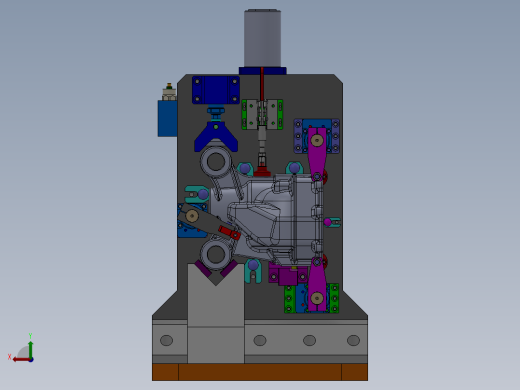 壳体双工位液压夹具后视缩略图