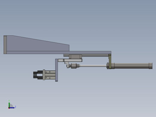 气缸上下料夹取结构图sw13可编辑左视缩略图