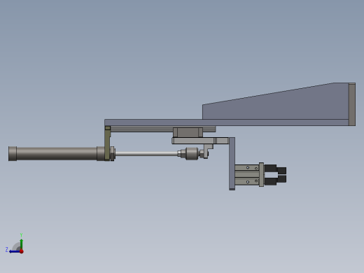 气缸上下料夹取结构图sw13可编辑右视缩略图
