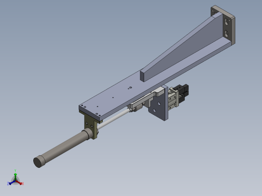 气缸上下料夹取结构图sw13可编辑正等轴测缩略图