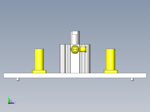 不需要锁定的止动装置左视缩略图