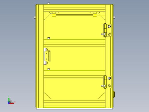 带自动LED照明的遮光保管箱前视缩略图