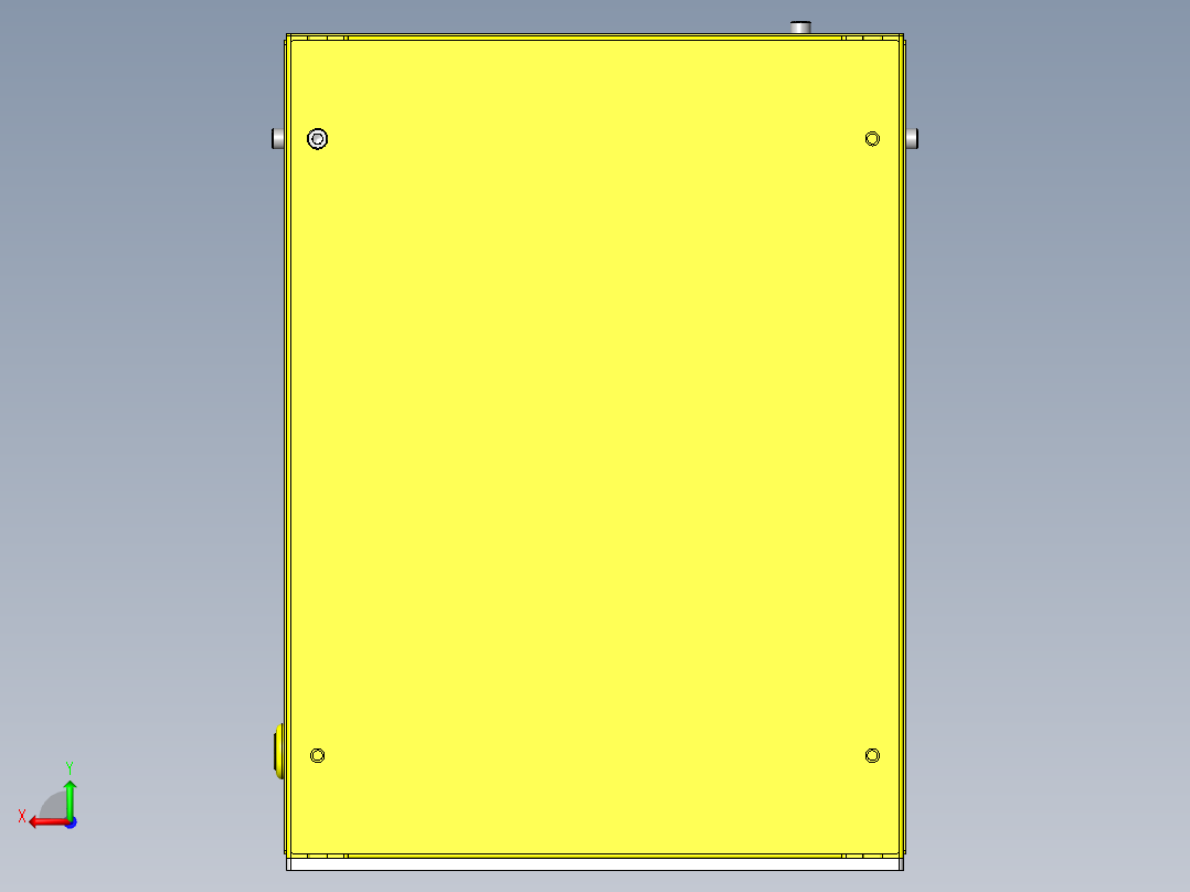 带自动LED照明的遮光保管箱后视图