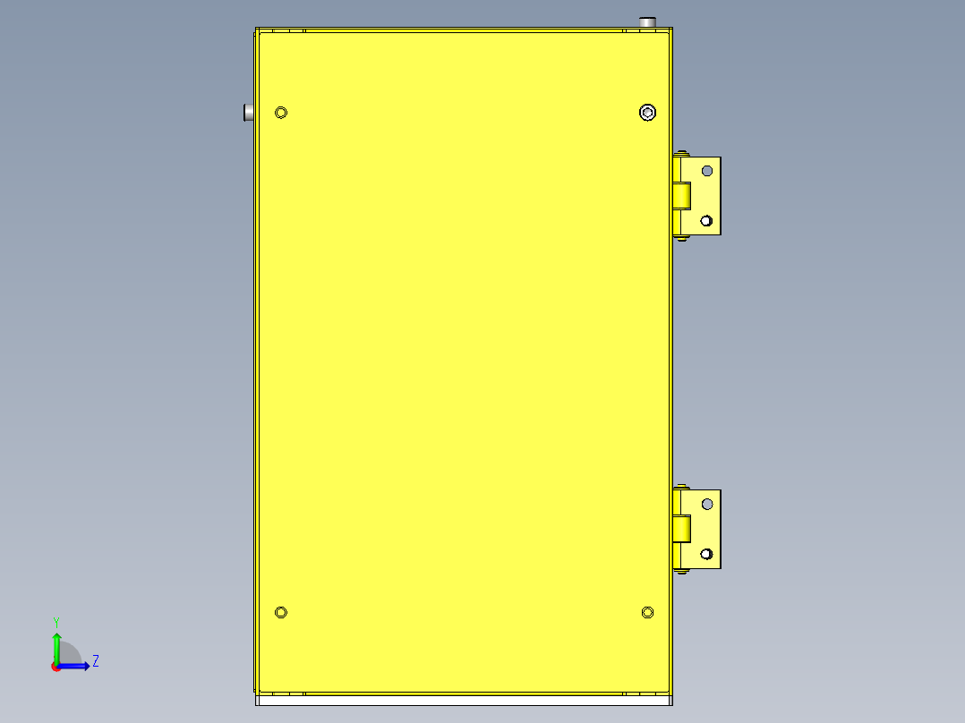 带自动LED照明的遮光保管箱左视图