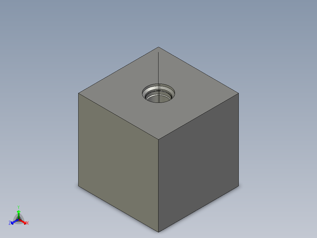 插孔-T-3A正等轴测图