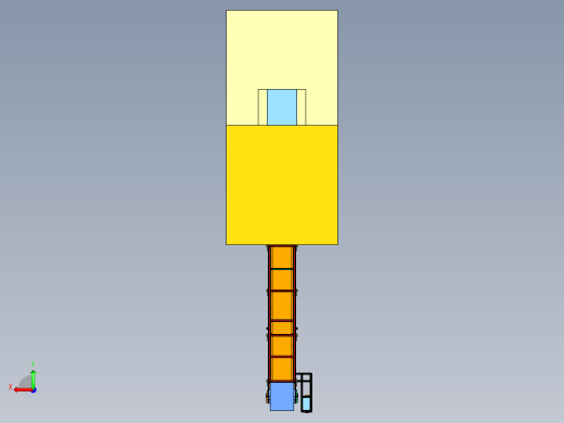 爬坡输送机3D模型后视缩略图