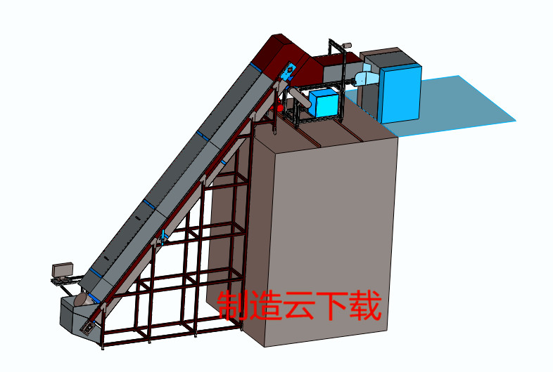 爬坡输送机3D模型
