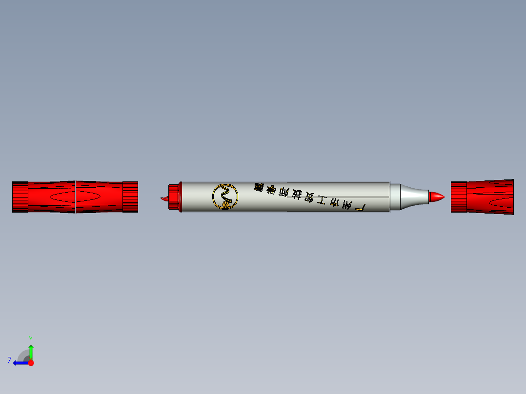 白板笔 （红色）右视图
