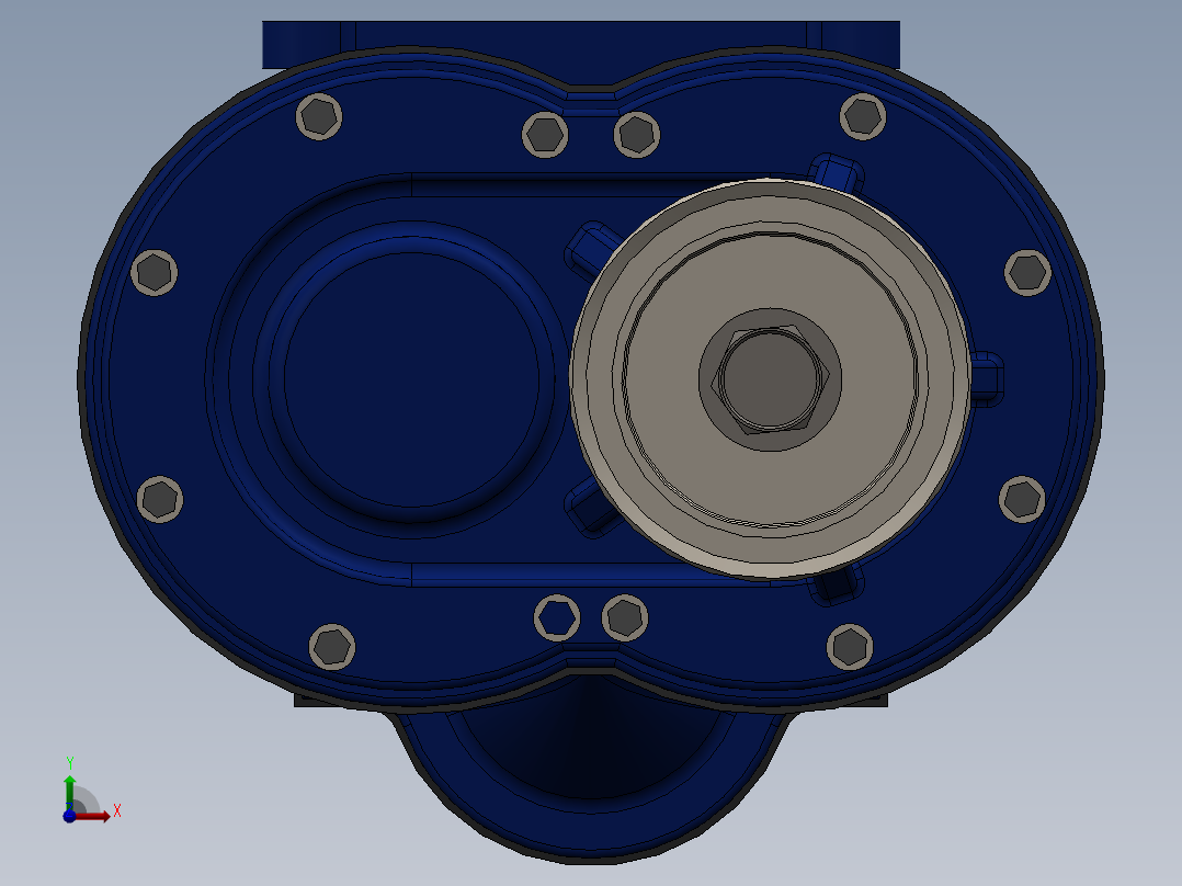 螺杆式空压机前视图