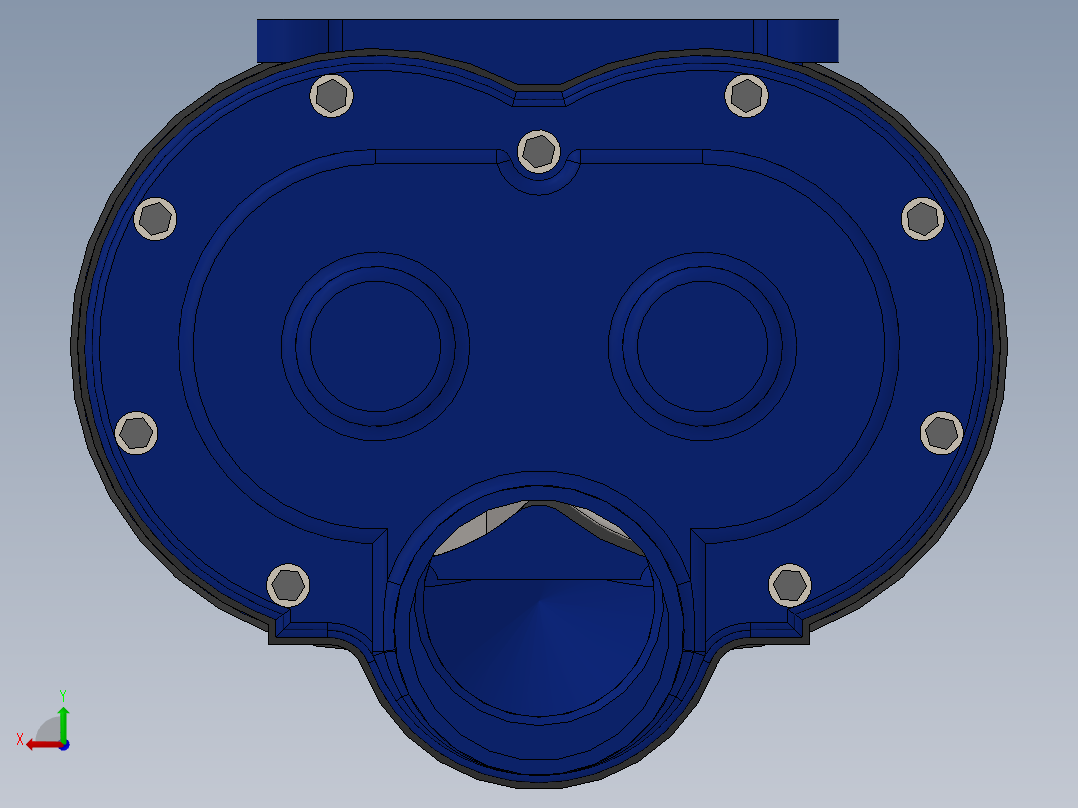 螺杆式空压机后视图
