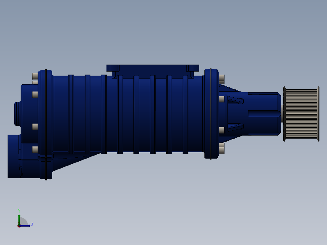 螺杆式空压机左视图