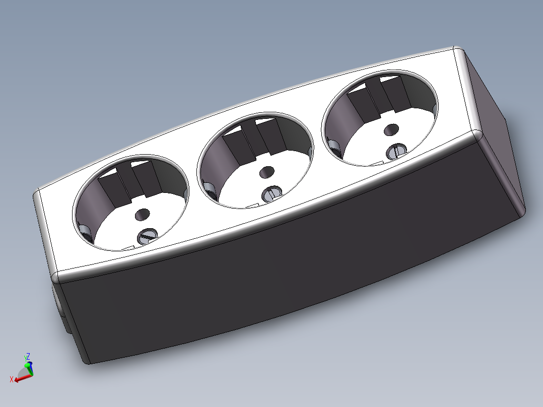 solidworks 电源插头装配图