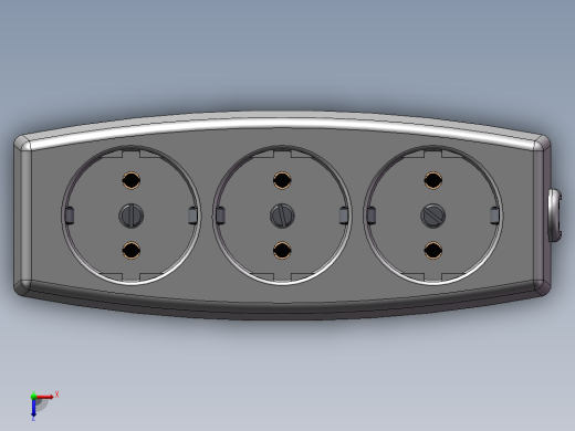 solidworks 电源插头装配图俯视缩略图