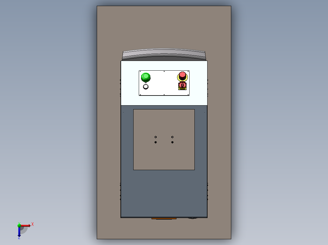 全向移动四驱agv小车 仓储物流导航自动引导小车3D图纸俯视图