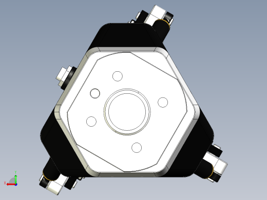 三指DH-3机械臂末端执行器后视缩略图