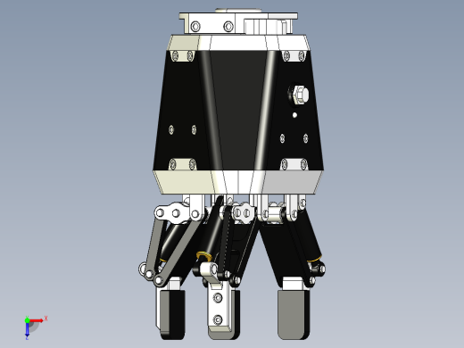 三指DH-3机械臂末端执行器俯视缩略图