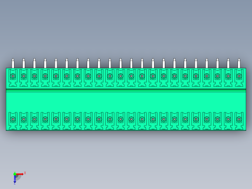 DEGSON 15EDG 系列 3.81mm 插拔式接线端子-15EDGRT-3.81-44P-14-00AH俯视缩略图