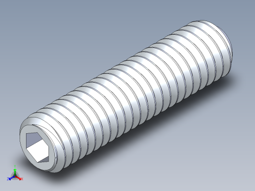 UNC 平头紧定螺钉-UNC SET SCREW 0.375 x1.500.STEP