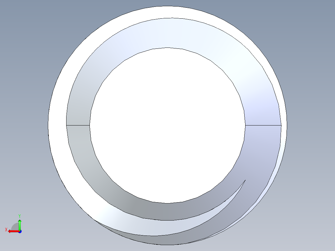 UNC 平头紧定螺钉-UNC SET SCREW 0.375 x1.500.STEP后视图